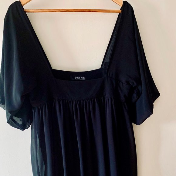 C'EST MOI LBD crepe women's mini dress - Picture 2 of 5